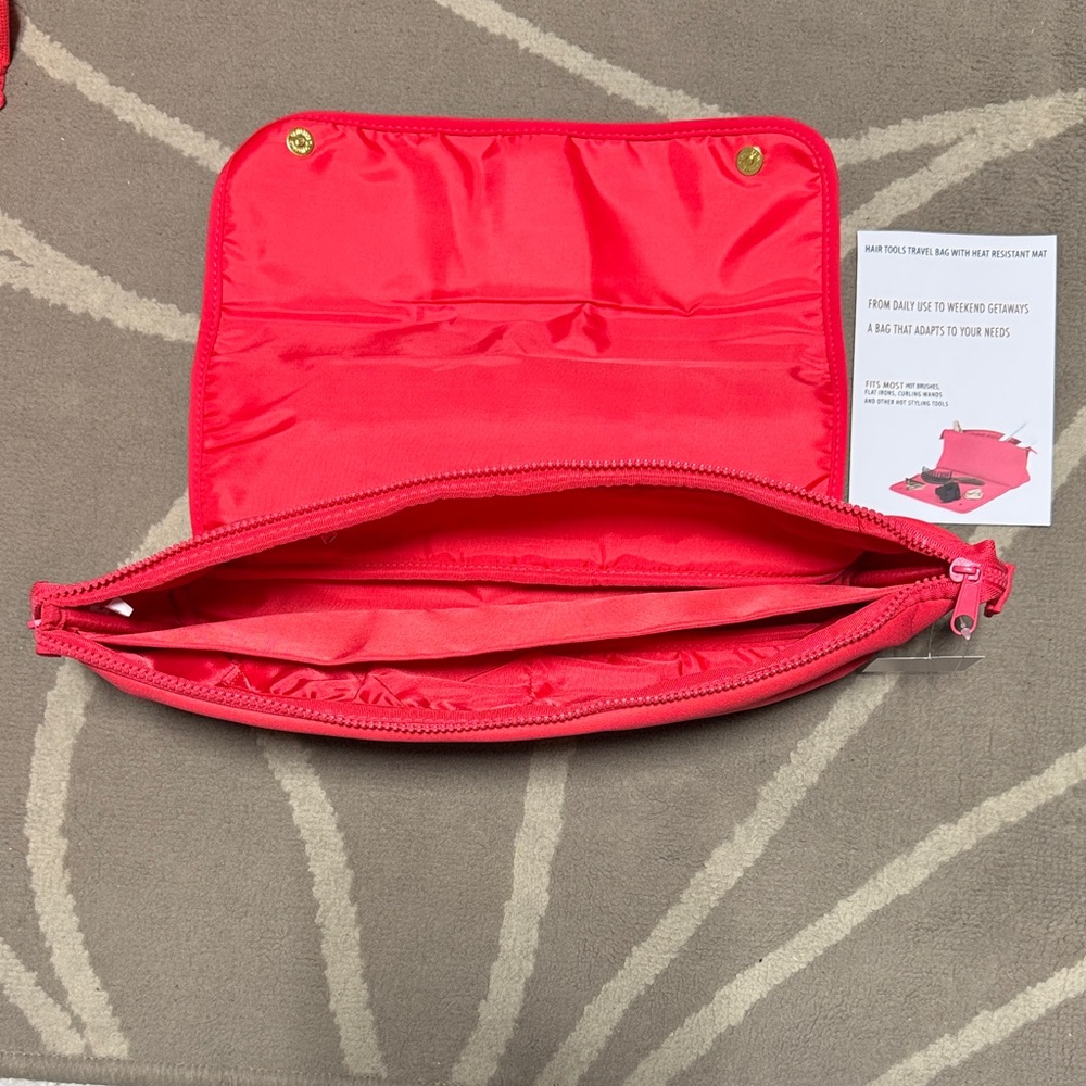 OGX hair tools travel bag with heat resistant mat